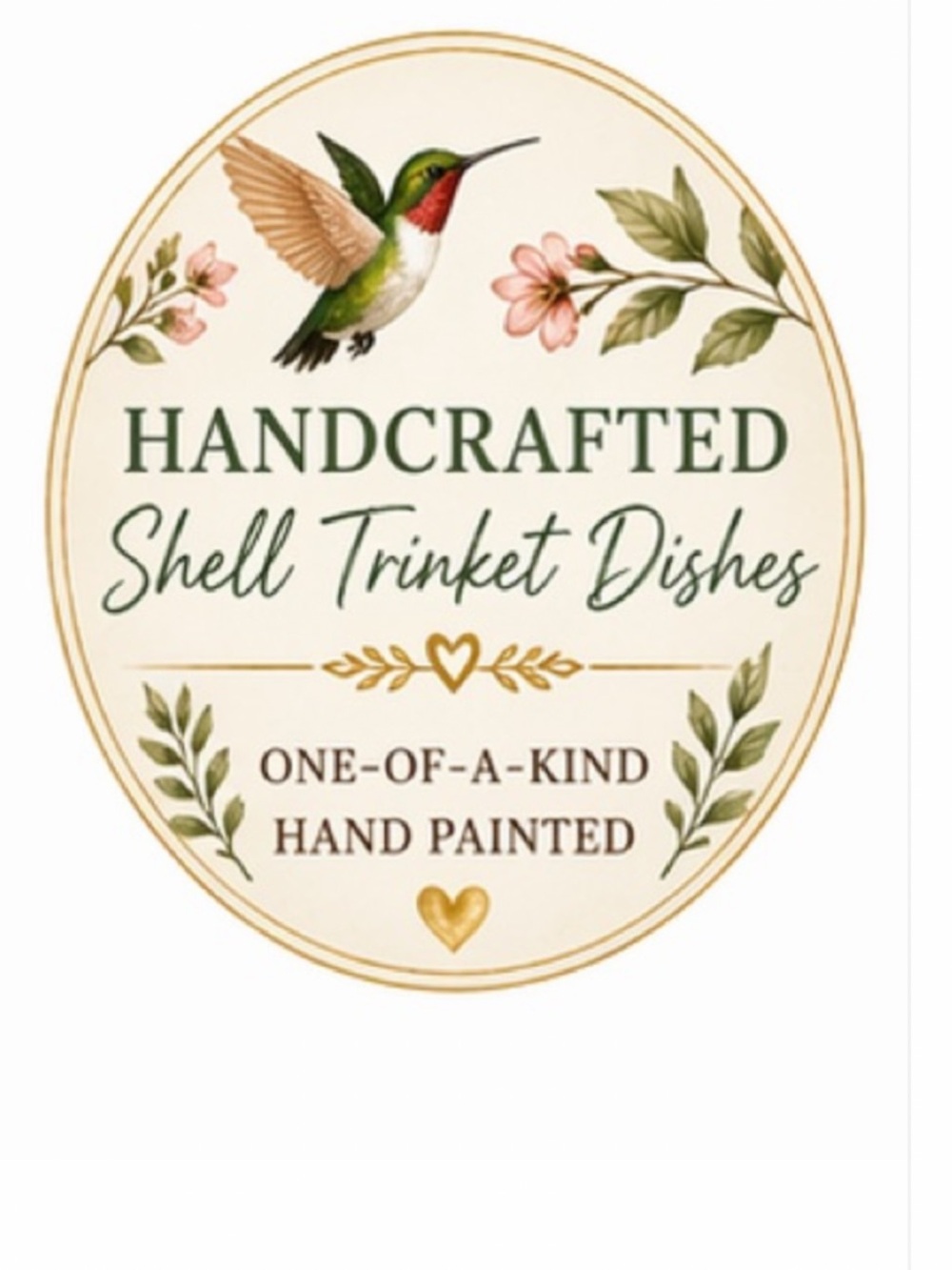 Hand Painted Butterfly Shell - Picture 6 of 10